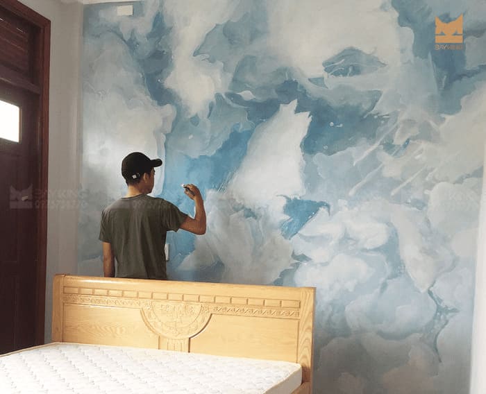 Dịch vụ vẽ tranh tường phòng ngủ đơn giản siêu đẹp ở TpHCM